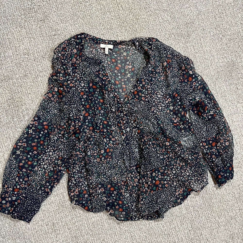 Spring floral Joie shirt - small